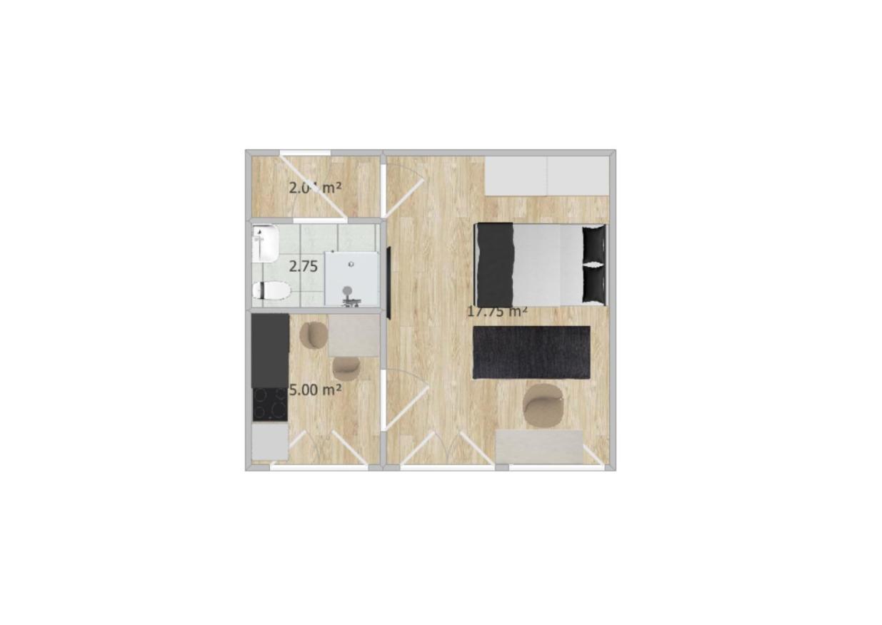 Helles Design-Appartement An Der Messe 埃森 外观 照片